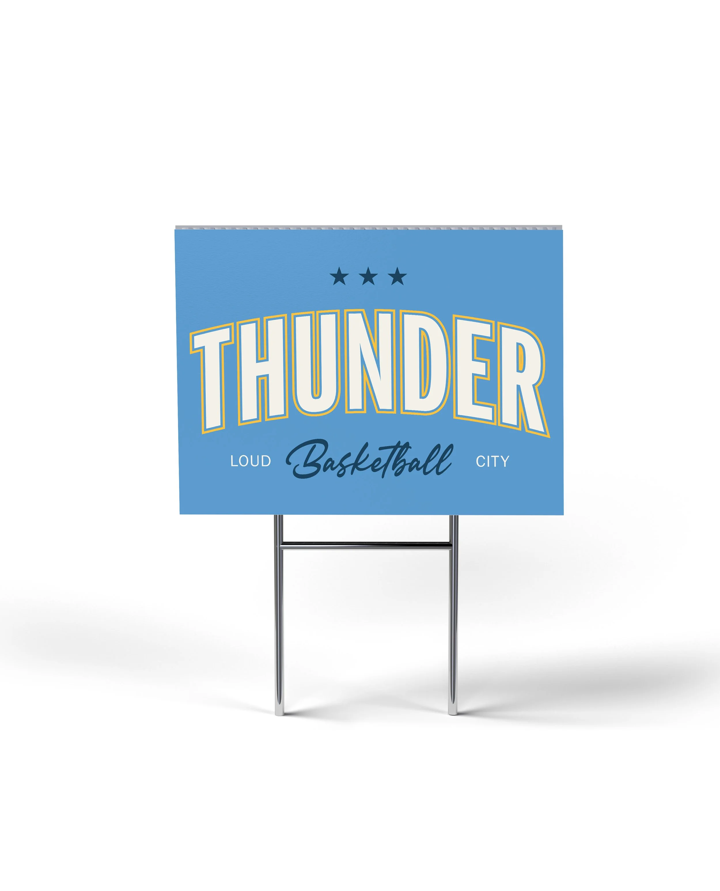 OKC Thunder Yard Sign — Classic design, Shop Good OKC Oklahoma City