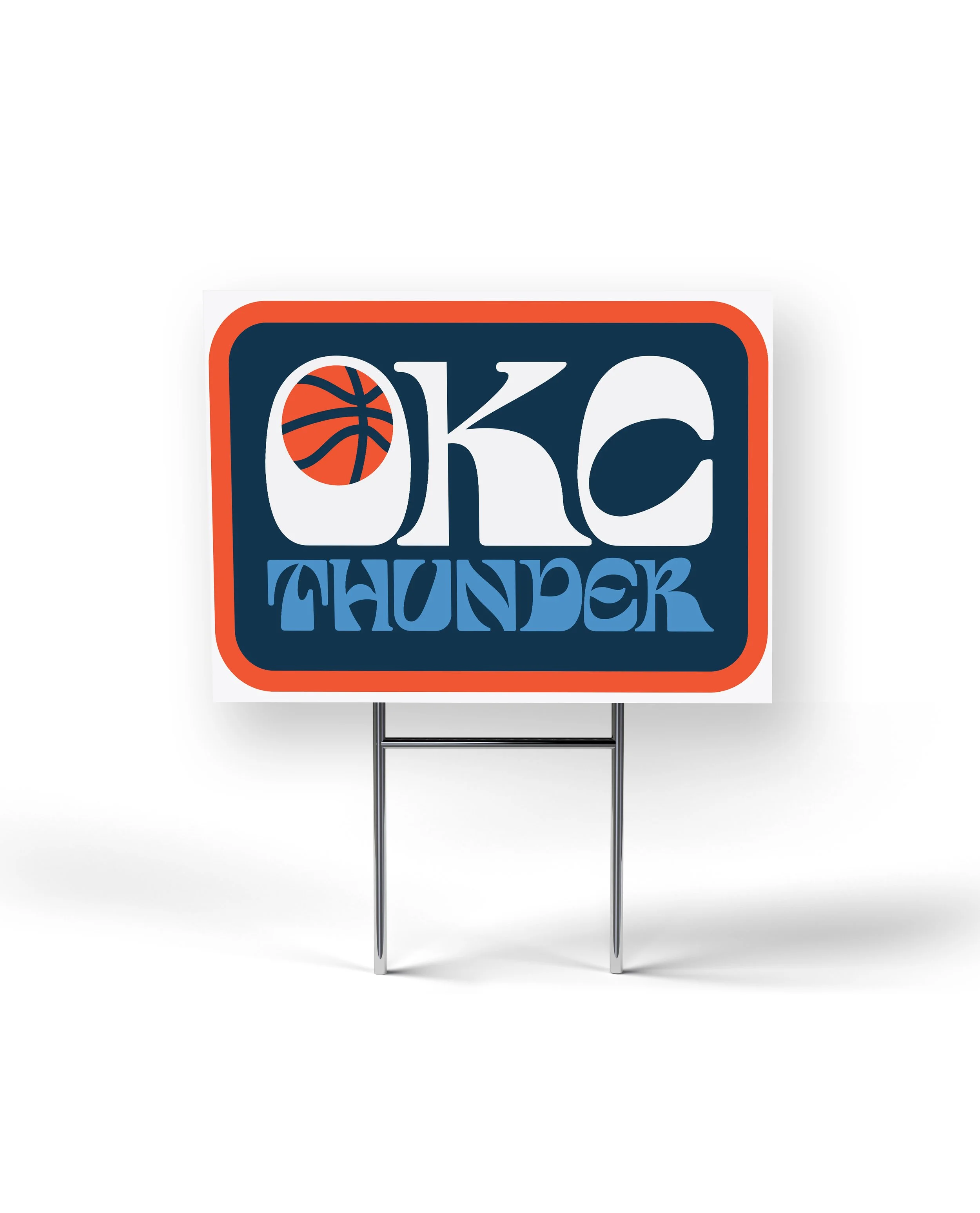 OKC Thunder Amplifier Yard Sign