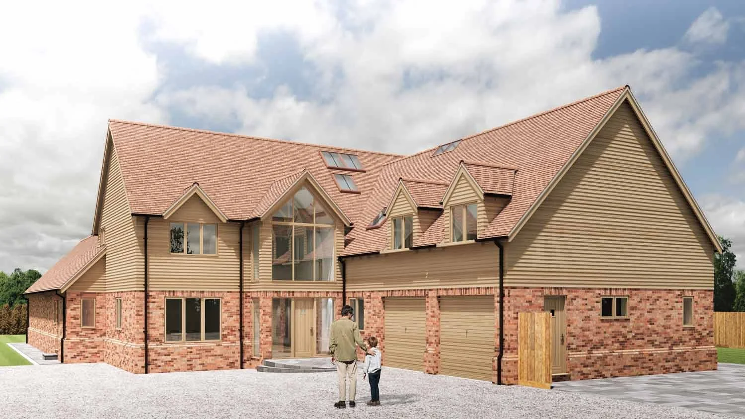 Warwick architectural drawings Warwickshire planning permission - Replacement dwelling. Luxury bespoke home & indoor swimming pool.