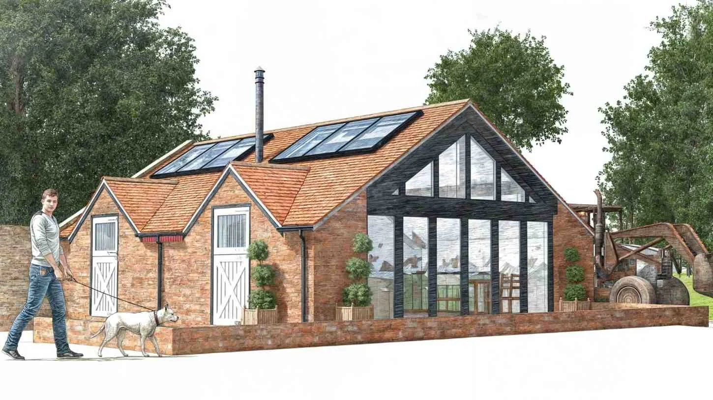 Vaulted ceilings are a great way of exagerating height within a building