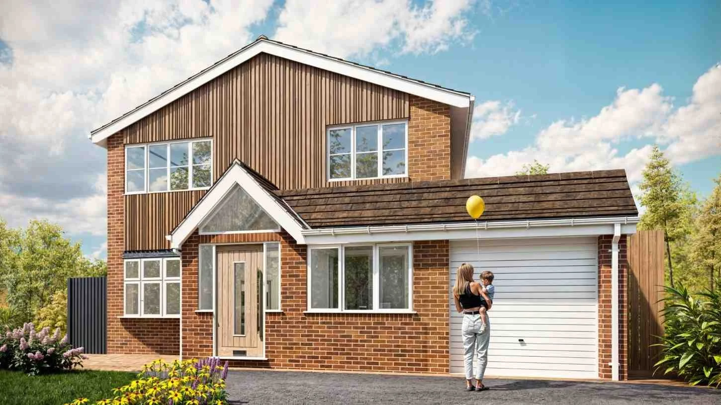 Affordable architectural drawings in Solihull by McTernan Design, featuring planning permission for garage conversions, porch replacements, feature cladding, and internal alterations.