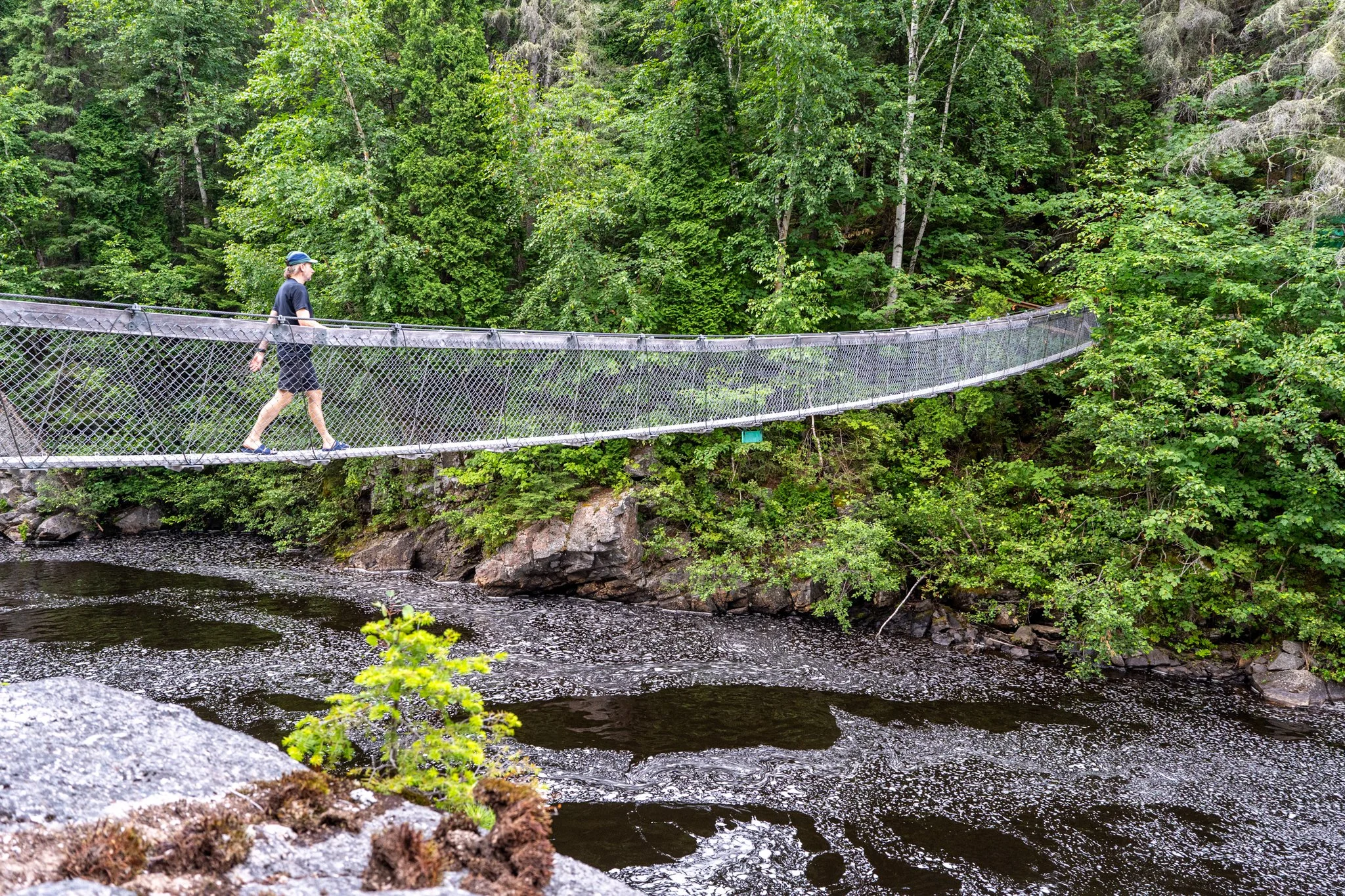 Passerelle rivière Cyriac Sentiers du lac Kénogami