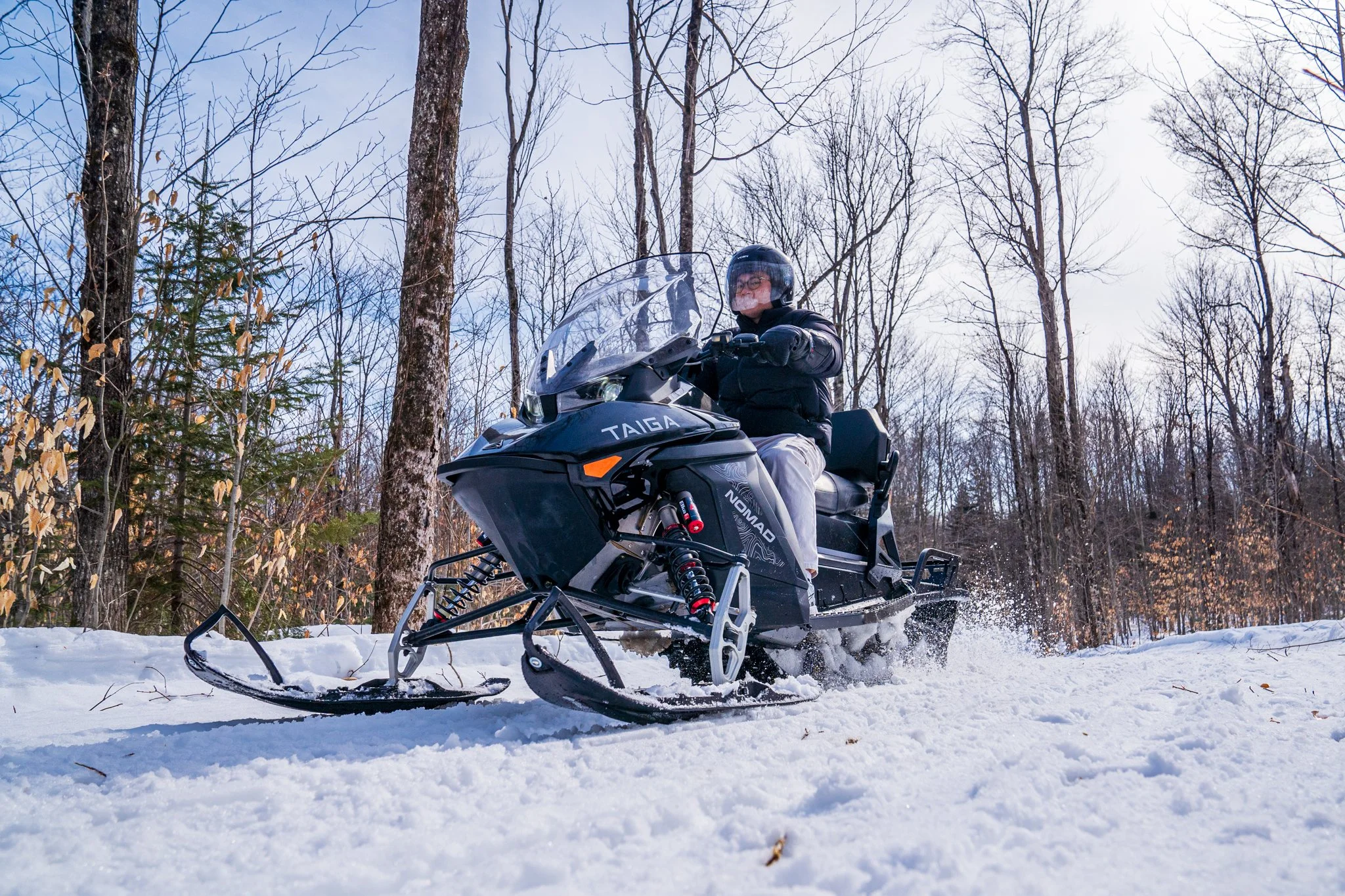 Motoneige électrique en Mauricie