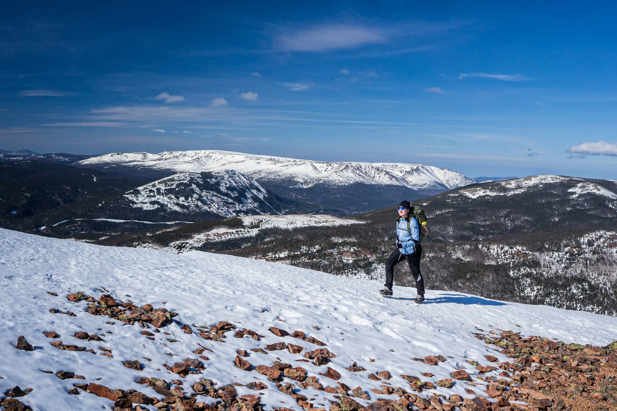 Mont Vallières-de-Saint-Réal, avec mont Albert à l'arrière-plan