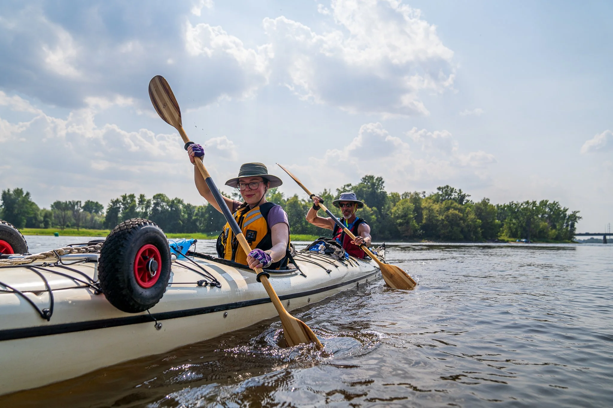 Kayak de mer, rivière des Prairies