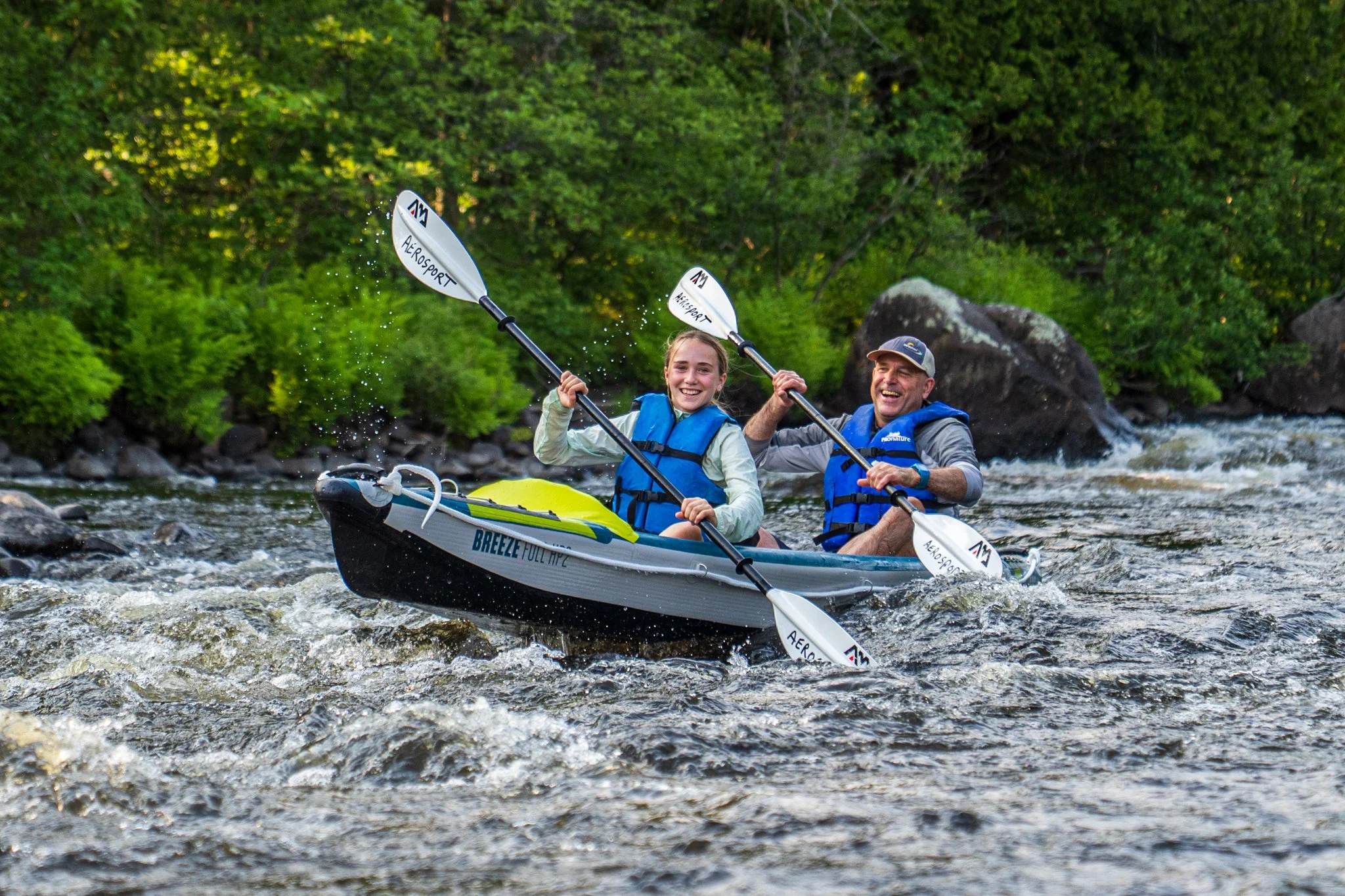 kayak gonflable rivière du Nord (Val-David)