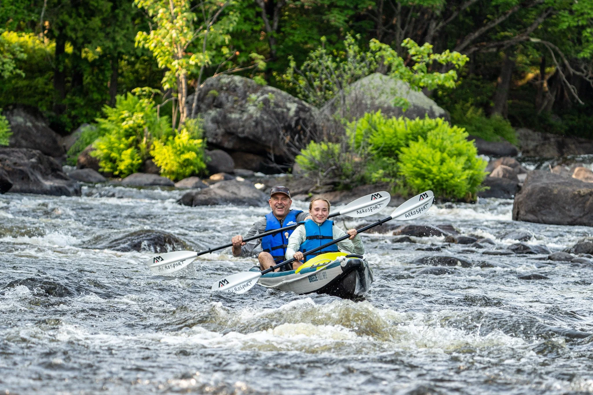 kayak gonflable rivière du Nord (Val-David)