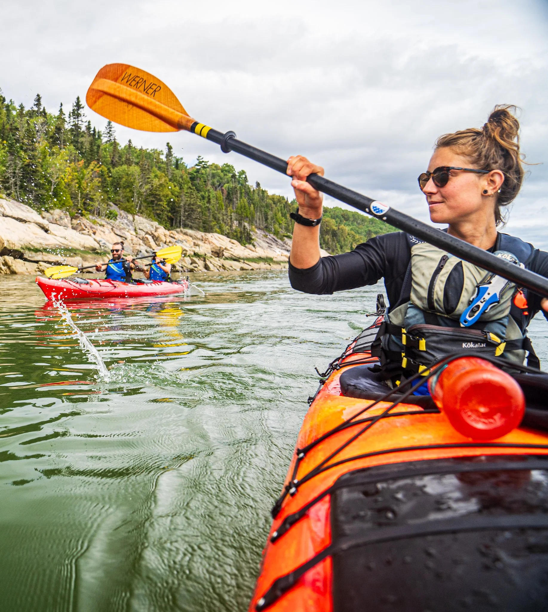 Kayak de mer avec Bosco