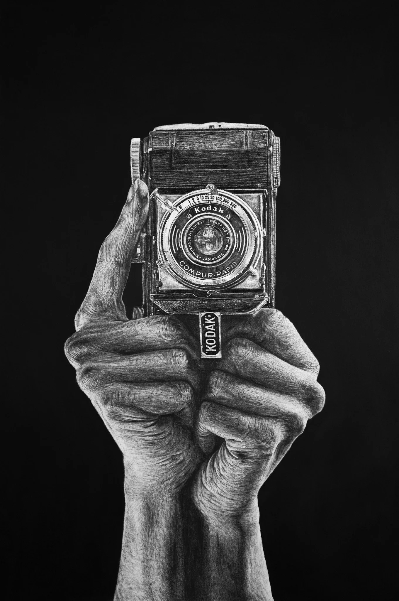 The Instant - Graphite on Watercolor Paper 24x36"