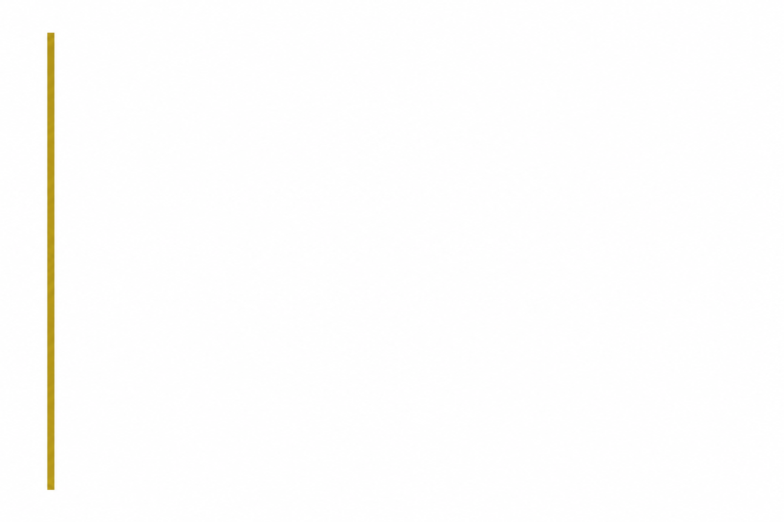 Gold vertical margin on the left side of title.