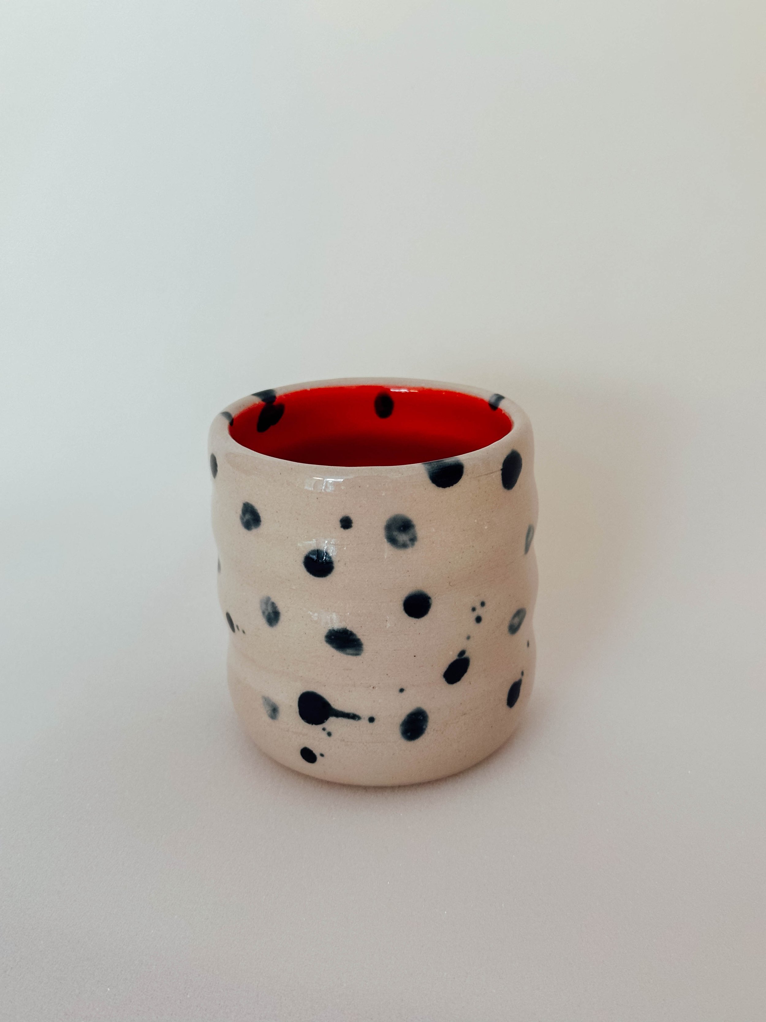 Becher Orange Sprenkel