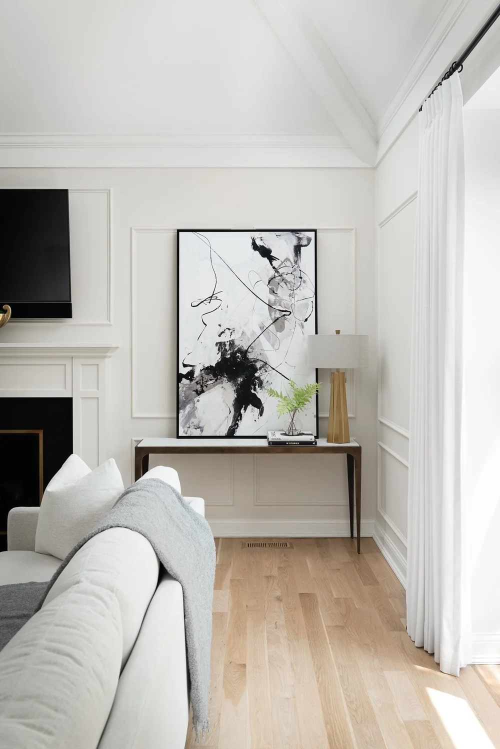 Refined Comfort Living Room with Neutral Tones & Bold Accents — Sarah ...