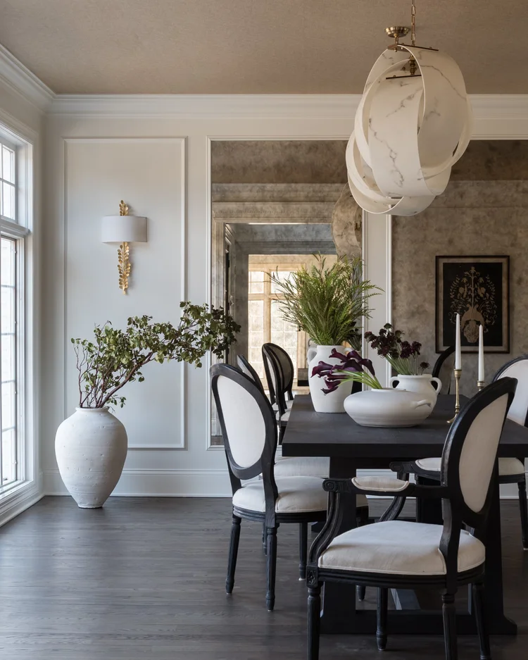 Elegant Dining Room Design with Antique-Inspired Details — Sarah Coe ...