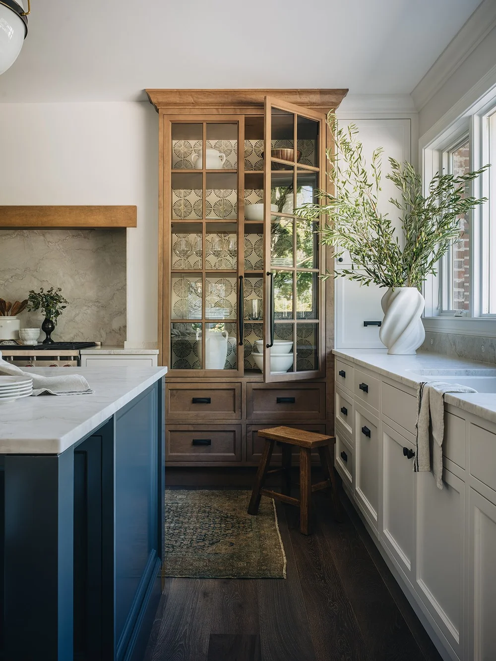 Timeless Kitchen with Wood & Painted Cabinetry — Sarah Coe Design ...