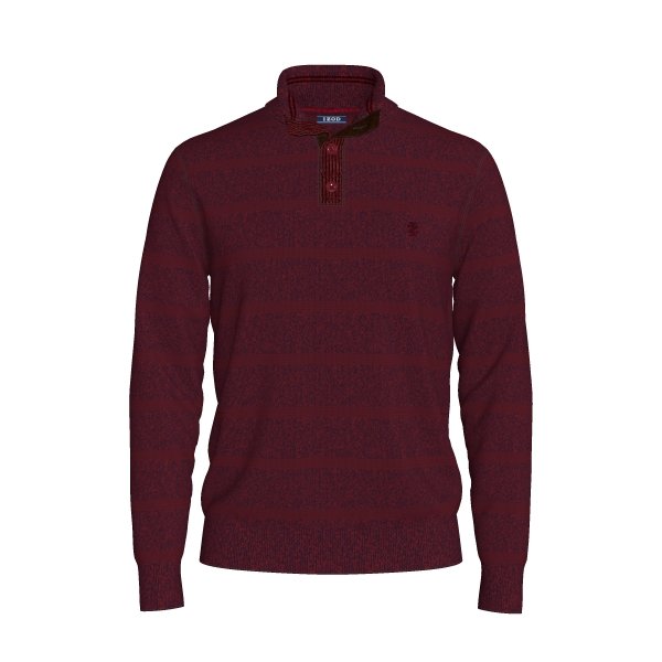 45GS174_7GG TEXTURED BUTTON MOCK_BIKING RED_PEACOAT_Front.jpg