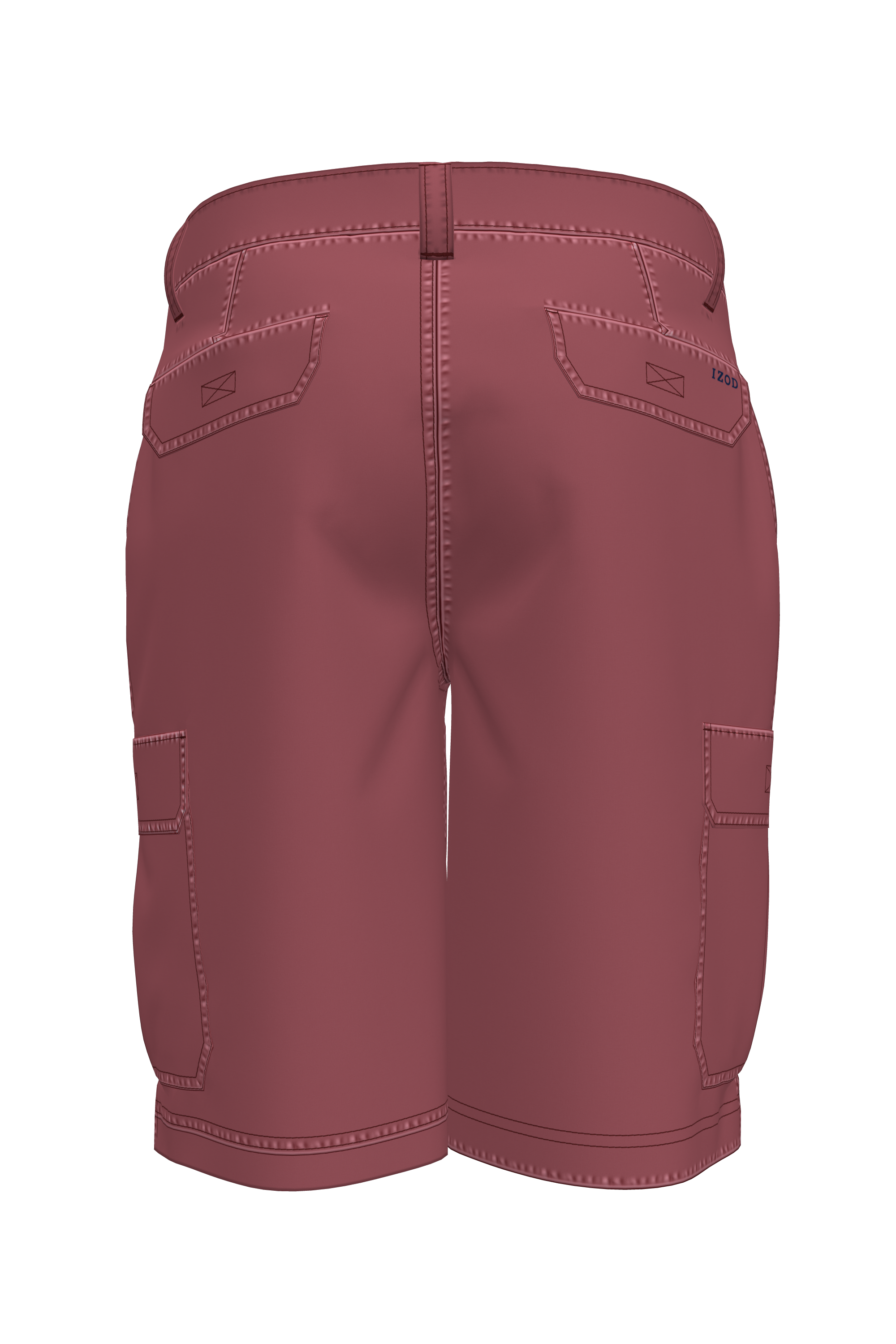 4515211_SOLID CARGO SHORT_SALTWATER RED_Back.png