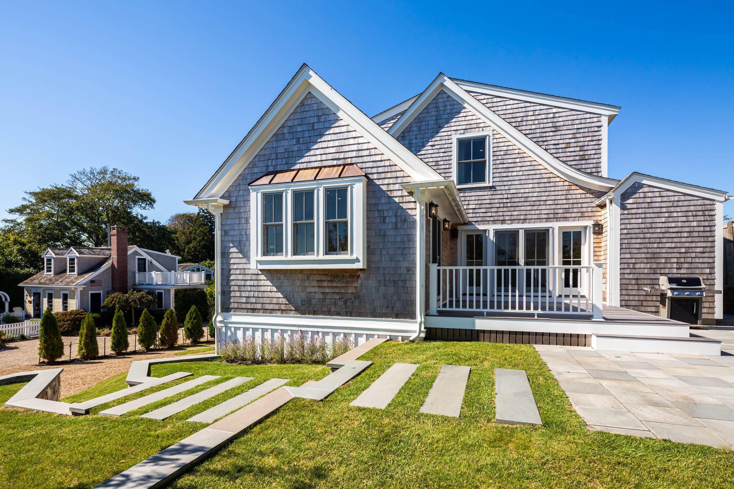 Custom home exterior in Cape Cod, MA