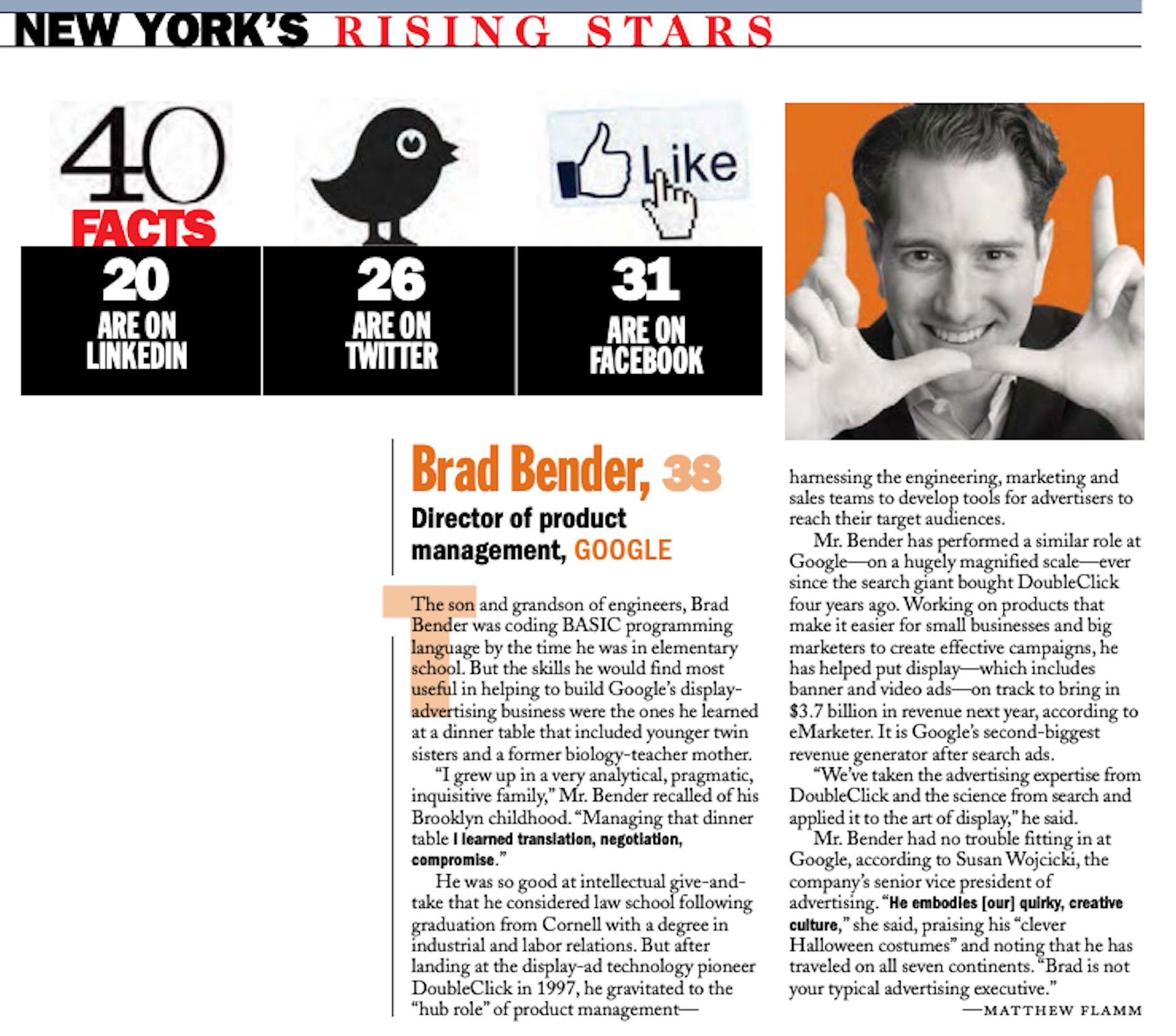 Crain's 40 under 40