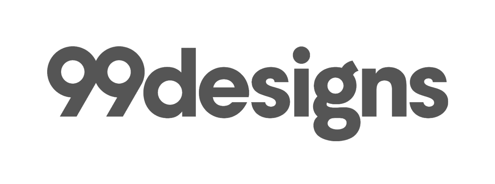 99designs logo in gray text