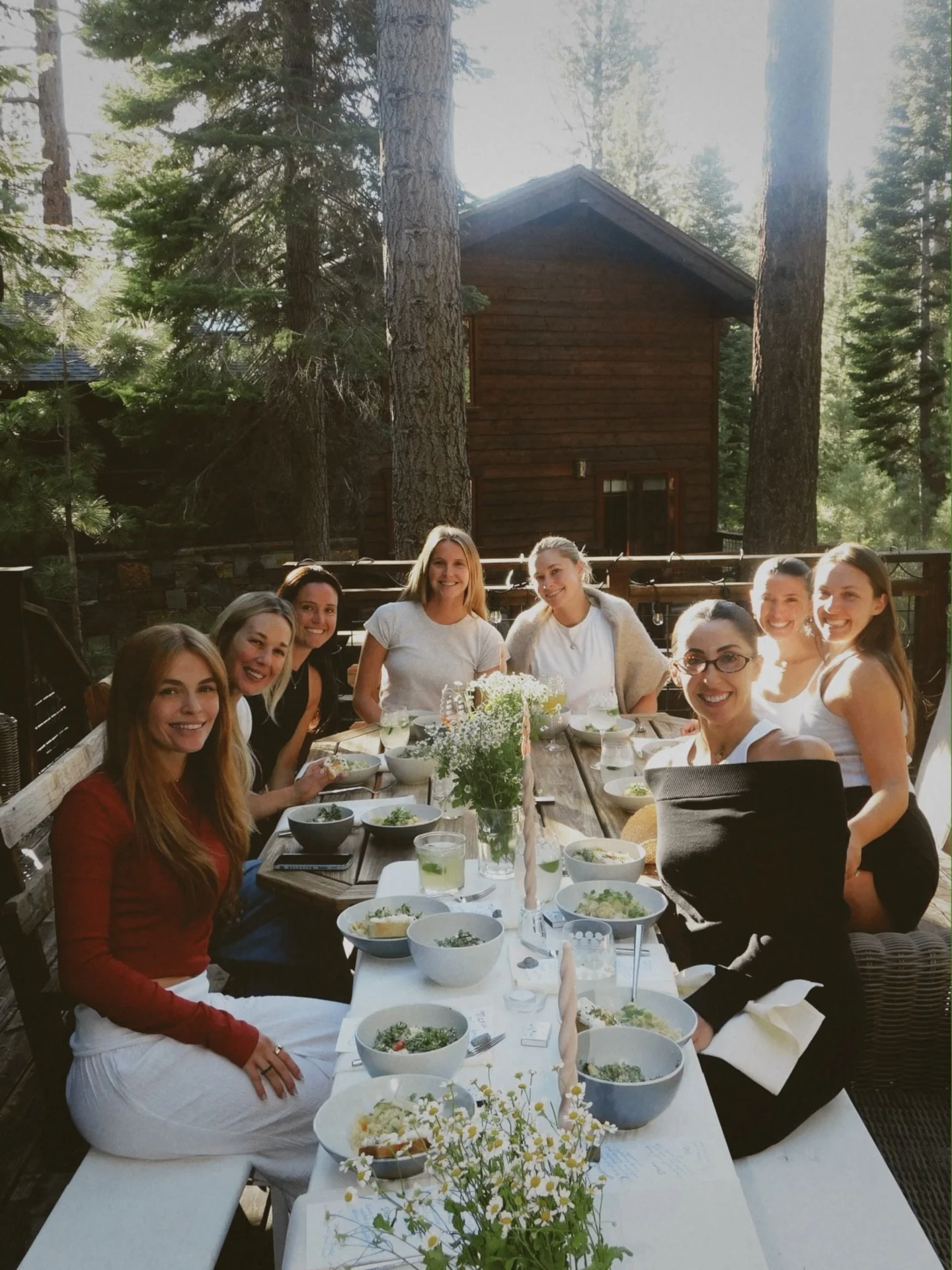 This weekend took me to Lake Tahoe to celebrate one of my closest friends. The first night was full of warmth and laughter&mdash;I got to do what I love most, cooking for a group of friends. We shared whipped ricotta toast, a kale, peach &amp; tomato