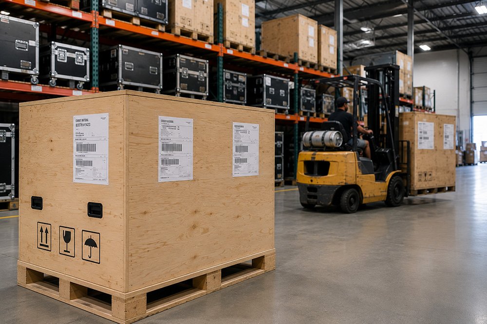Advance warehouse trade show freight