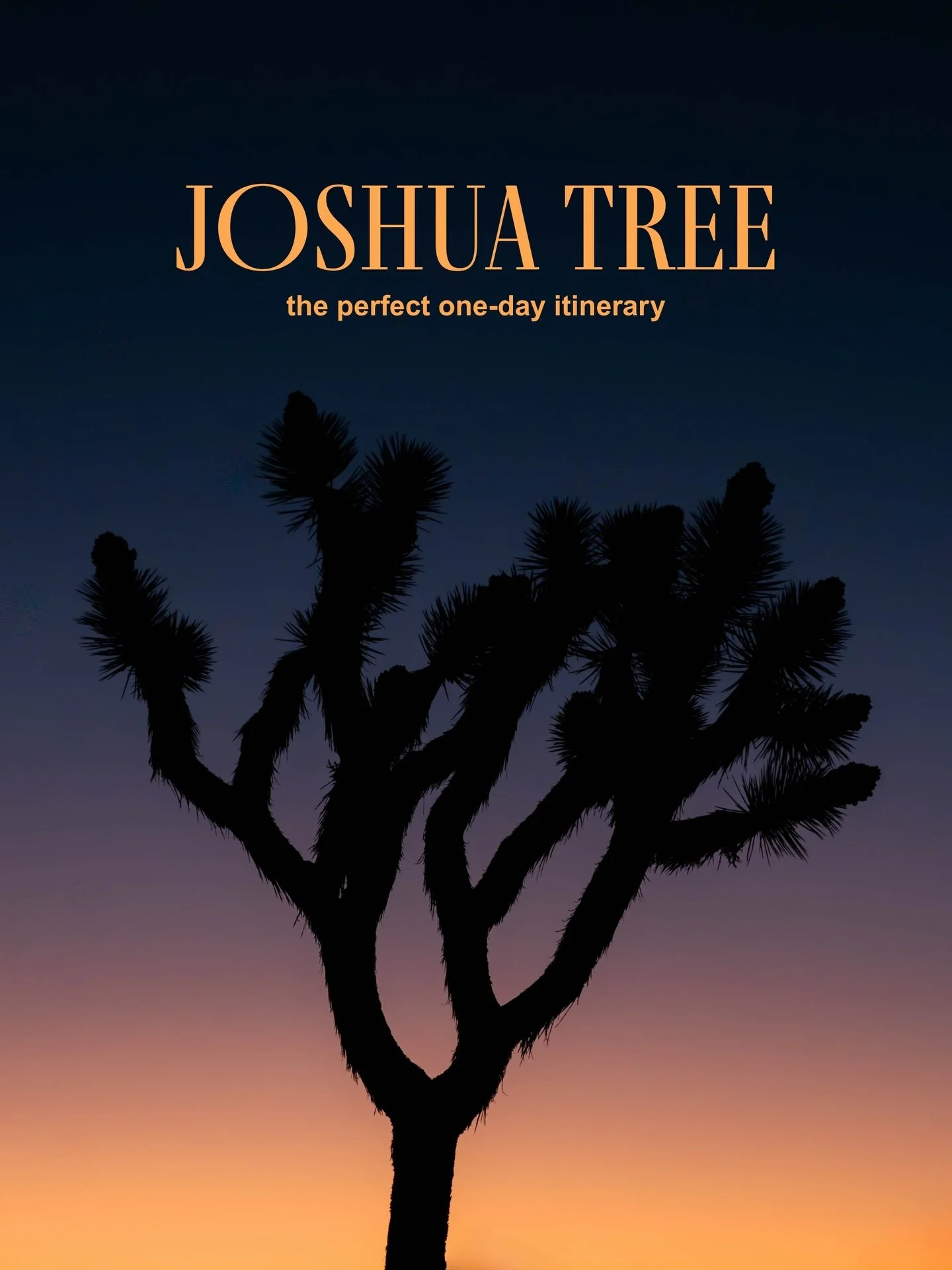 &mdash;&mdash; have I convinced you to add JT to your list yet? 🌵🌅

Yes, you can see everything worth seeing in Joshua Tree National park in just one day! This is the perfect schedule to see it all starting with the most glowy sunrise you&rsquo;ve 