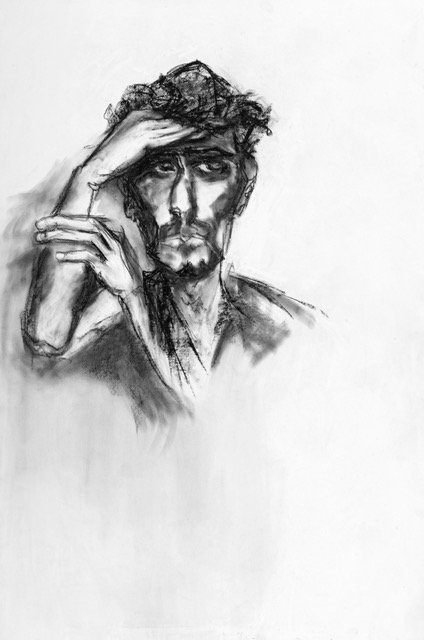 Dessin "Modèle Edouard Termignon" - L60cm * H120cm - Photo Eric Chaminade
