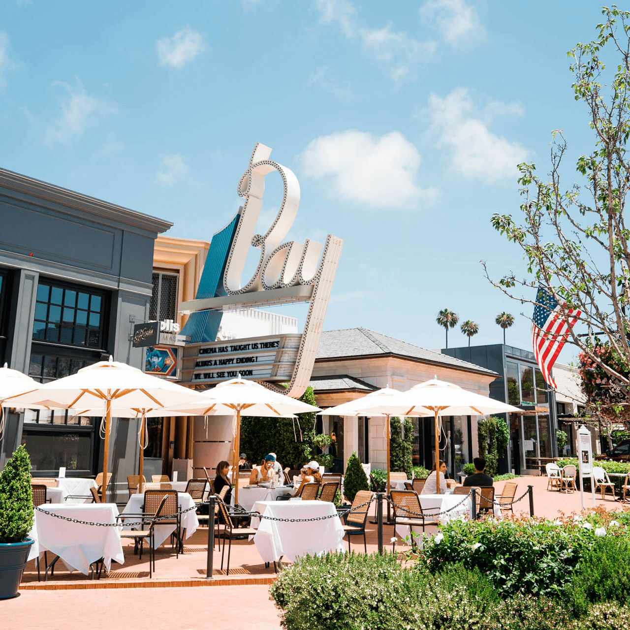 Pacific Palisades Village shopping district in Pacific Palisades, Los Angeles