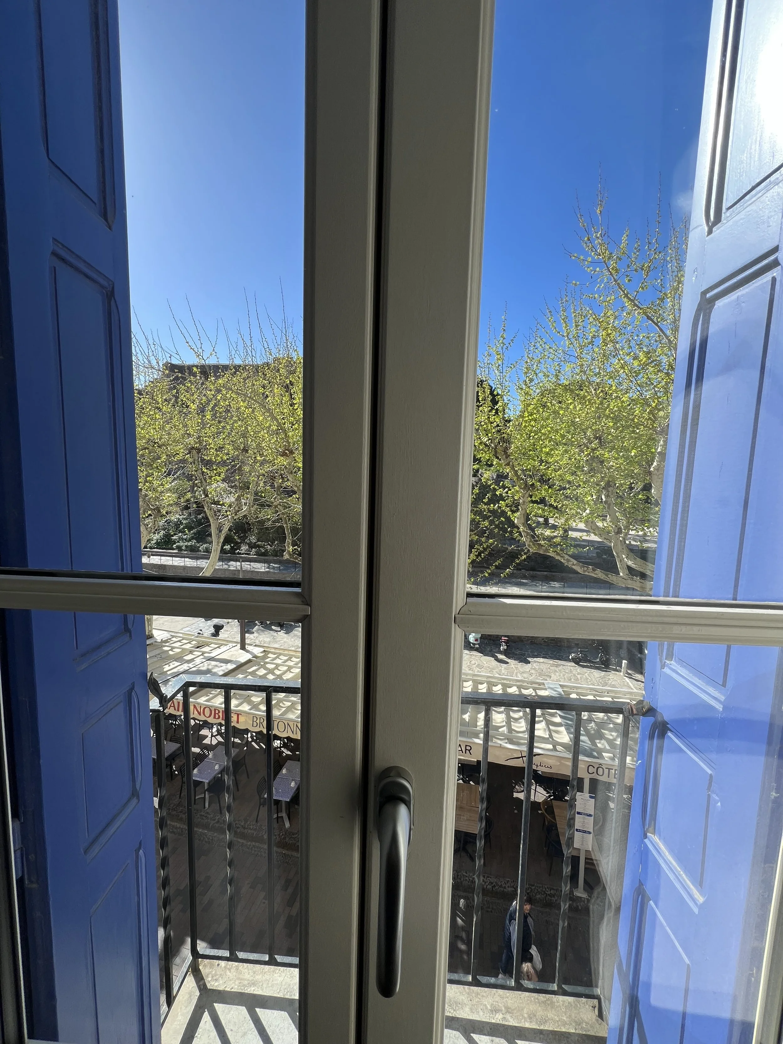 Hotel des Templiers Collioure Bedroom  View.JPG