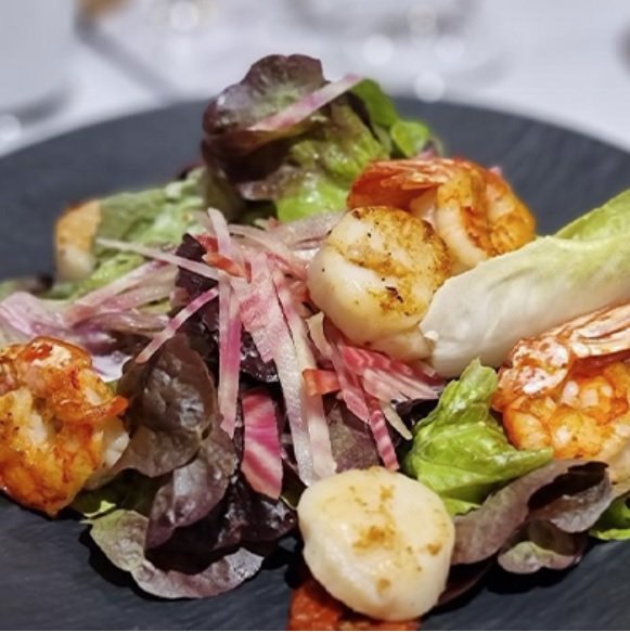 La Fregate Hotel Restaurant Collioure Food Salad.JPG