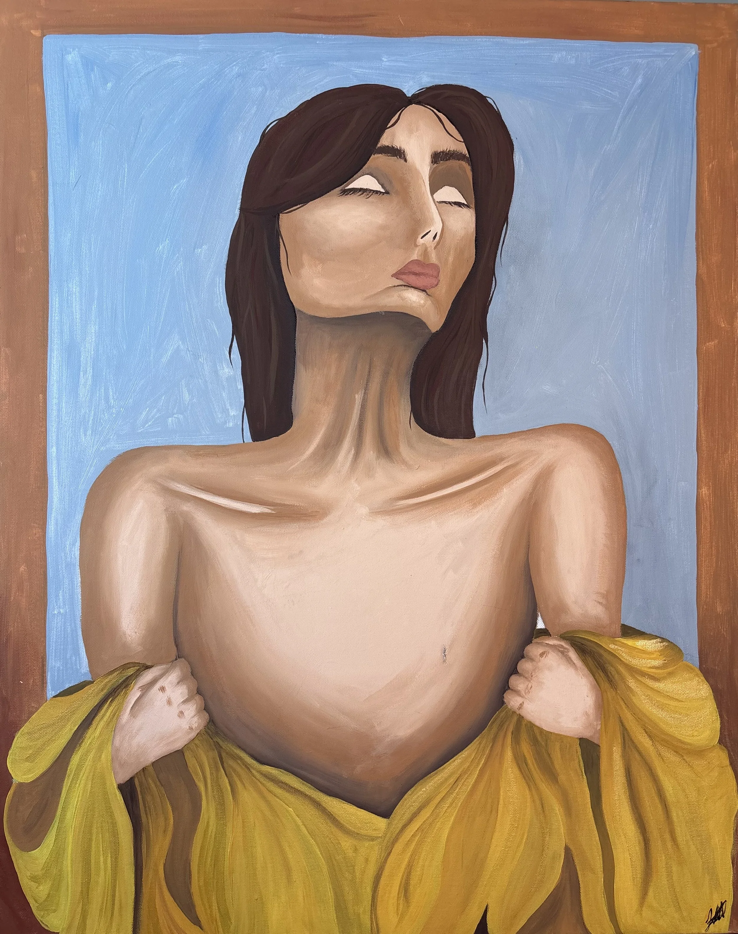 "Unveiled" Acrylic on canvas