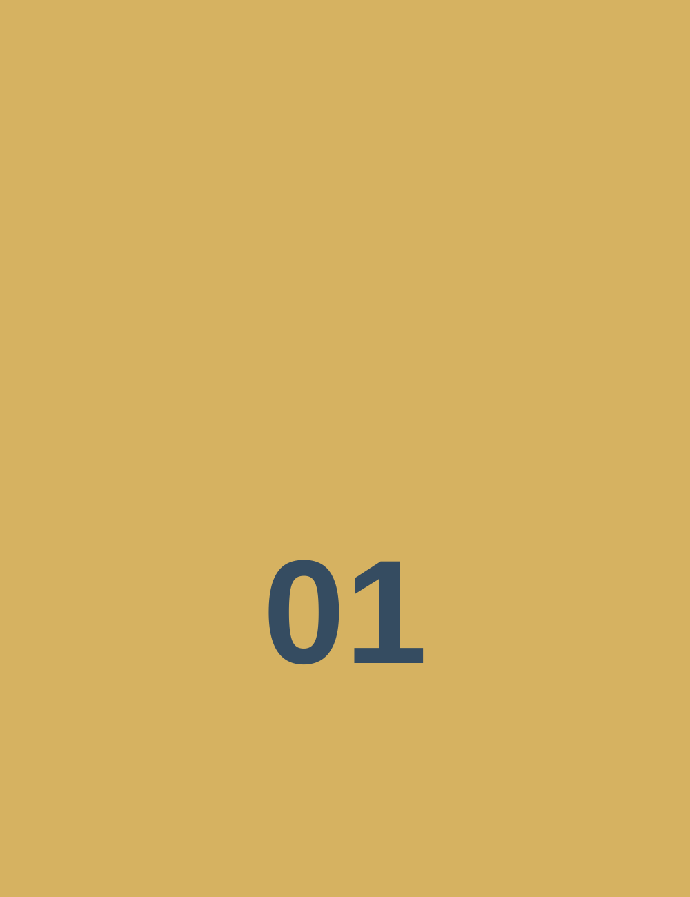 A beige-colored background with the number 01 in dark gray in the center.