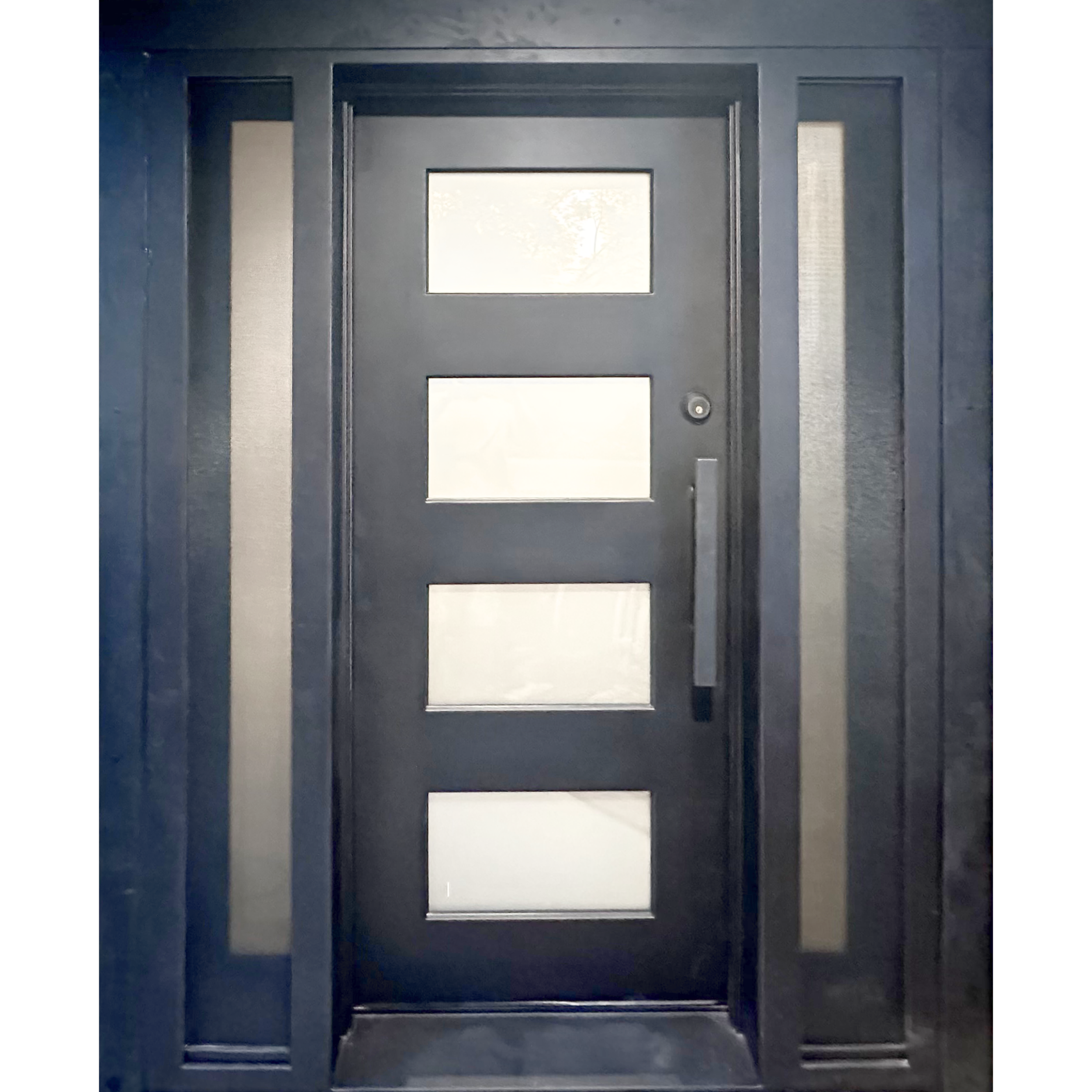 #B7-Pi11 Custom Modern Single W/Side Lights 60x80.5 $3,500.00 (Clearance)