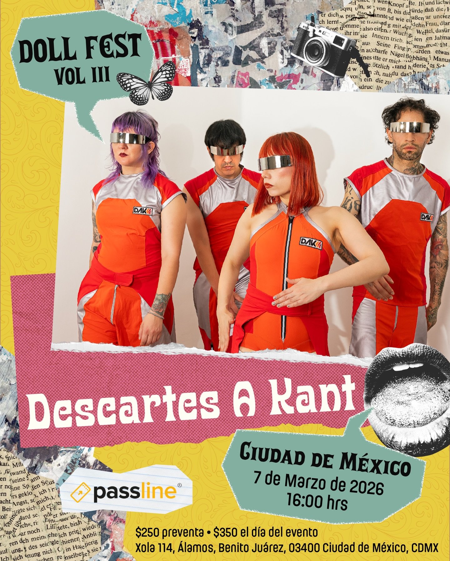 S&aacute;bado!!!!!

Boletos en Passline o dollfest.net

Puertas 16:00 HRS!

#dollfestcdmx #cdmxmusic #cdmxmusica