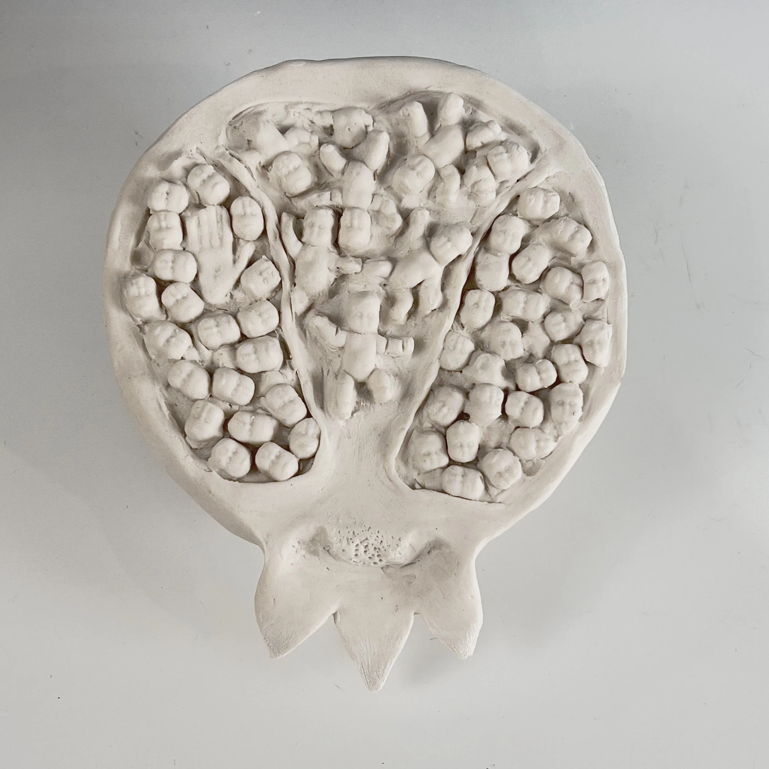 Pomegranate Votive, 2025, ceramic, 6x6x6 inches  