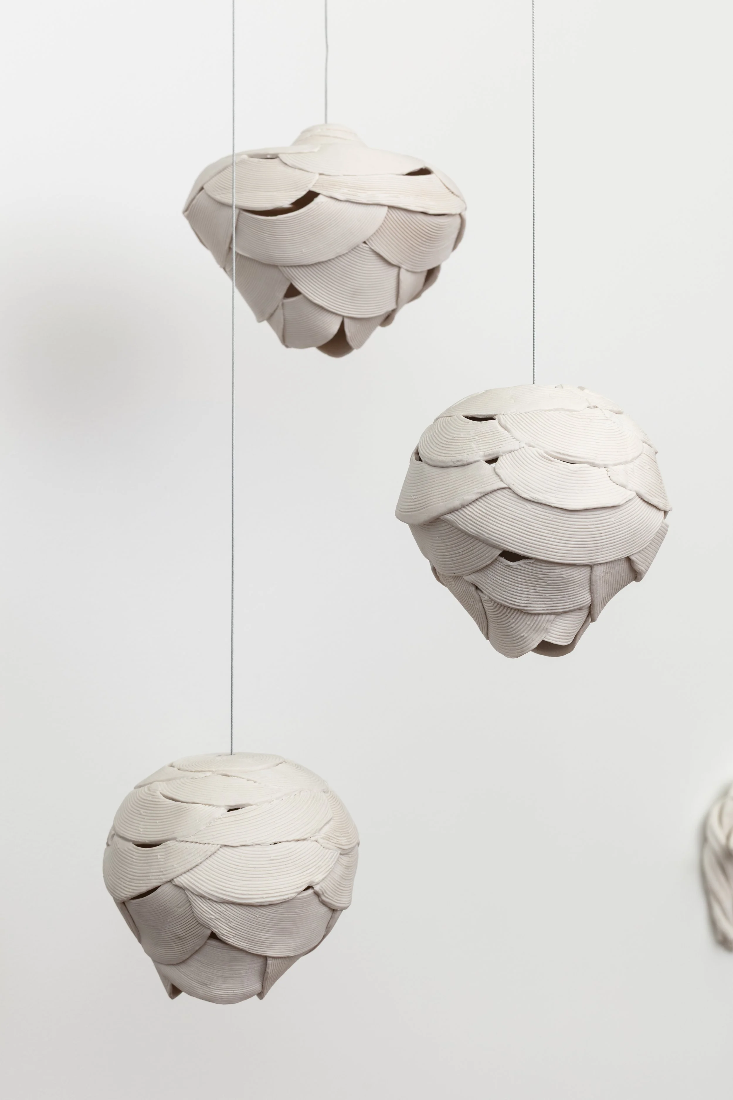 Hanging Nests 2, 2025, Porcelain 