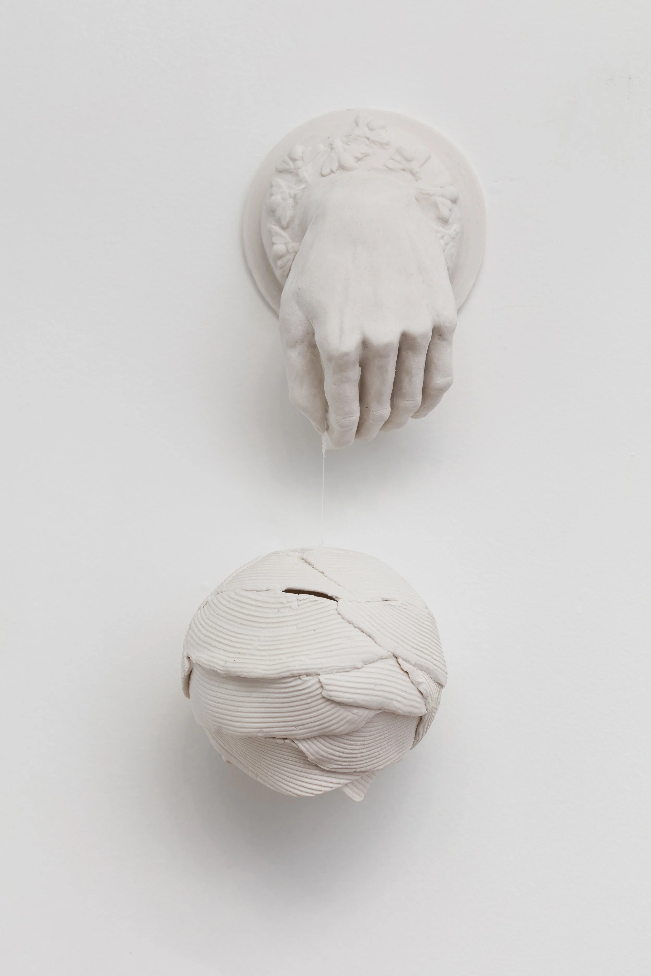 The Burden of Holding, 2025, Porcelain 11x6x6 inches 
