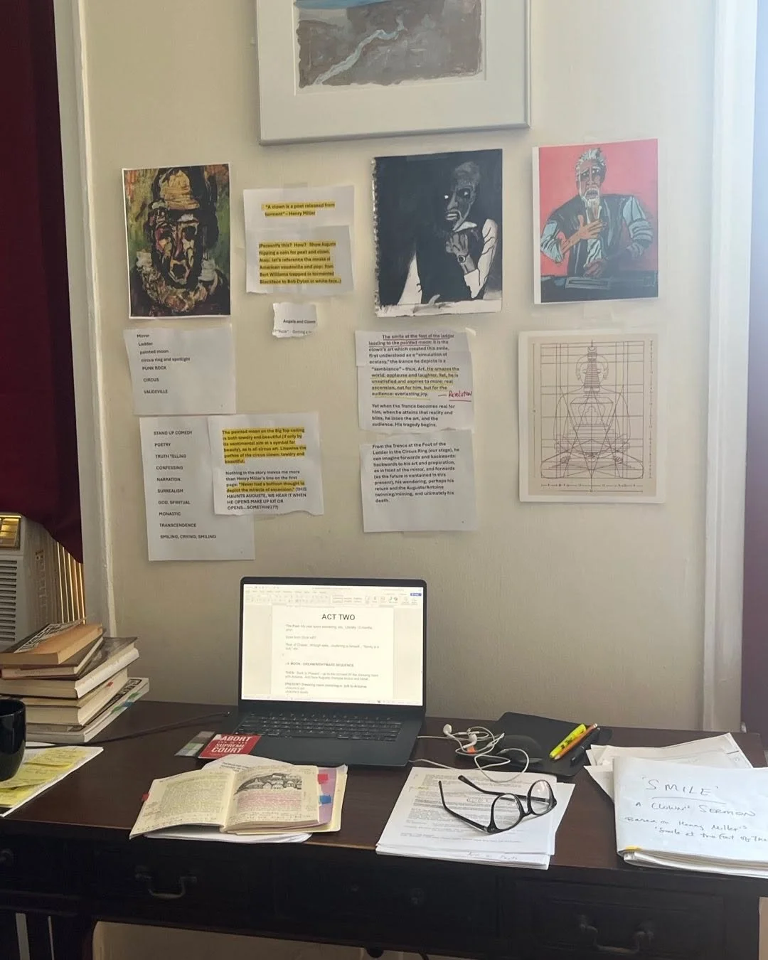 Knee-deep in the writing of our solo adaptation of Henry Miller&rsquo;s &ldquo;Smile at the Foot of the Ladder&rdquo; which premieres October 15, 2025&hellip;
@henrymillerlib  @magusmagnuskj @justinestock80 @bodythudz_artisanworks  @brian.alessandro 