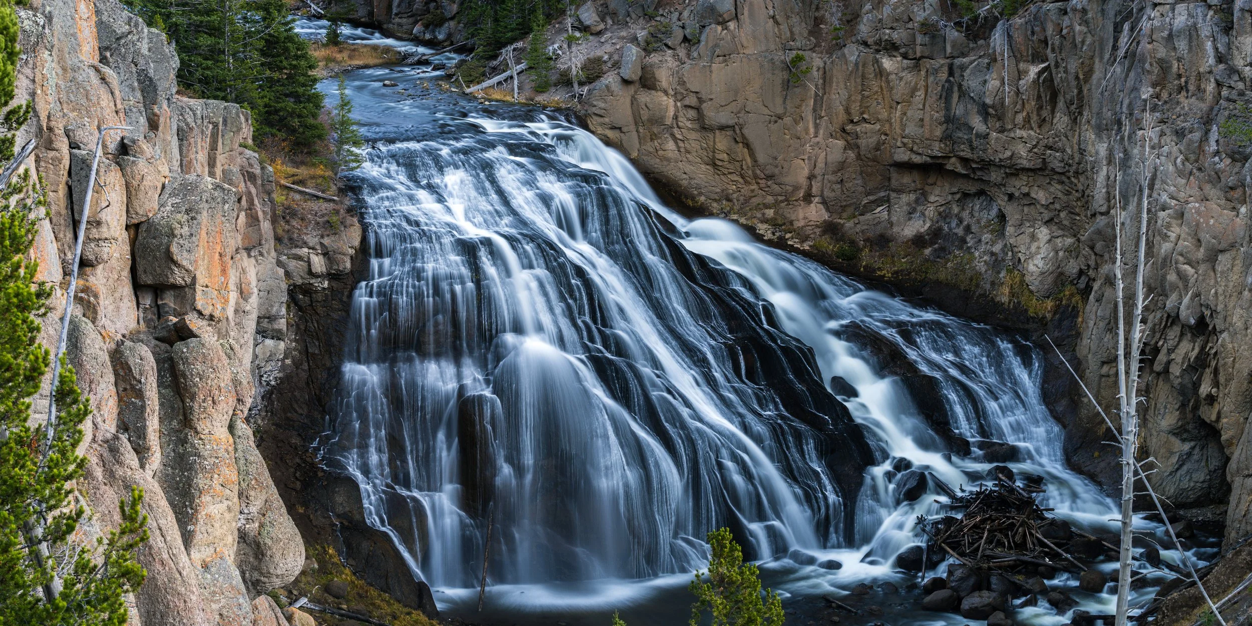 Nature's Symphony: Yellowstone Cascade