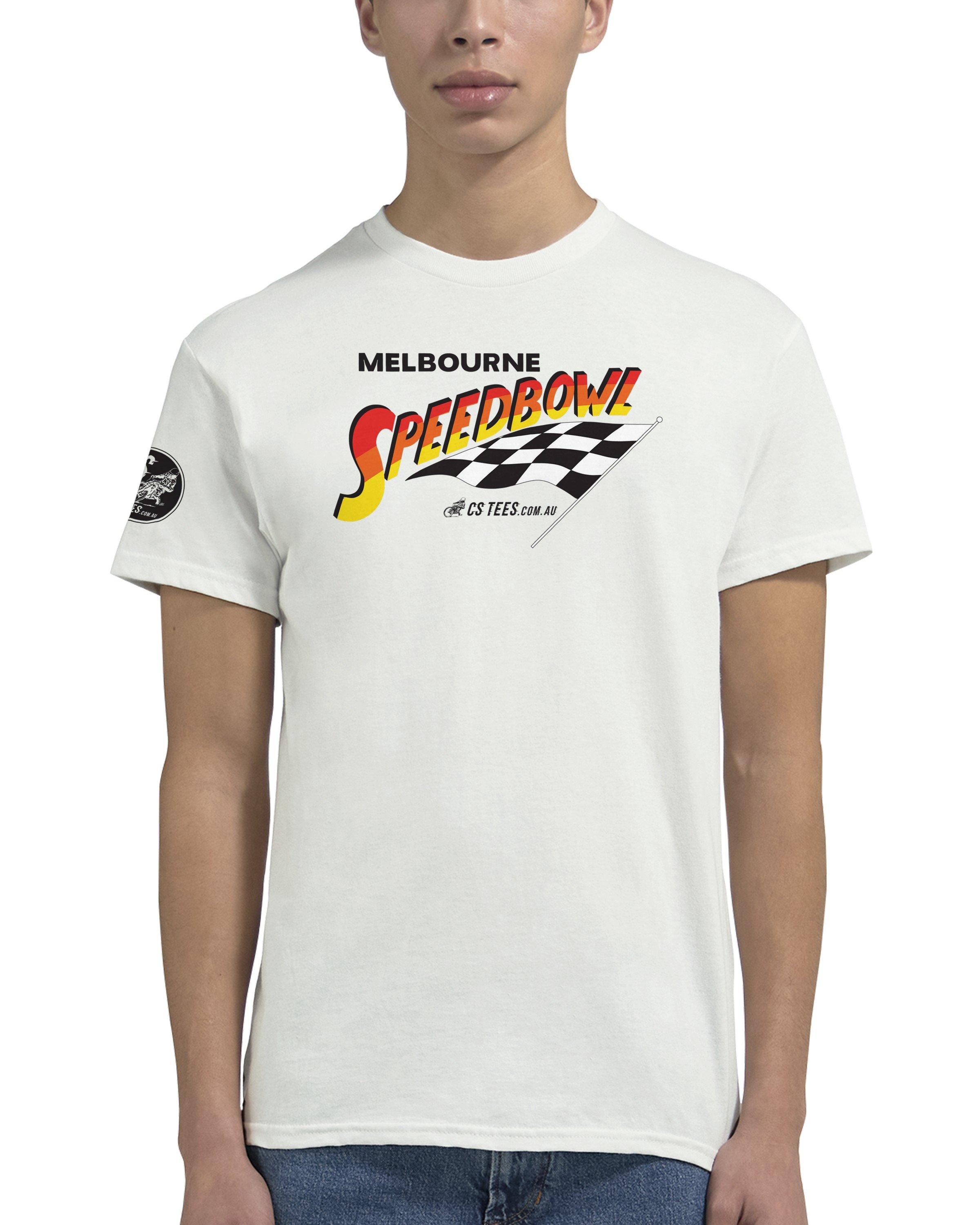 Melbourne Speedbowl Tee - White