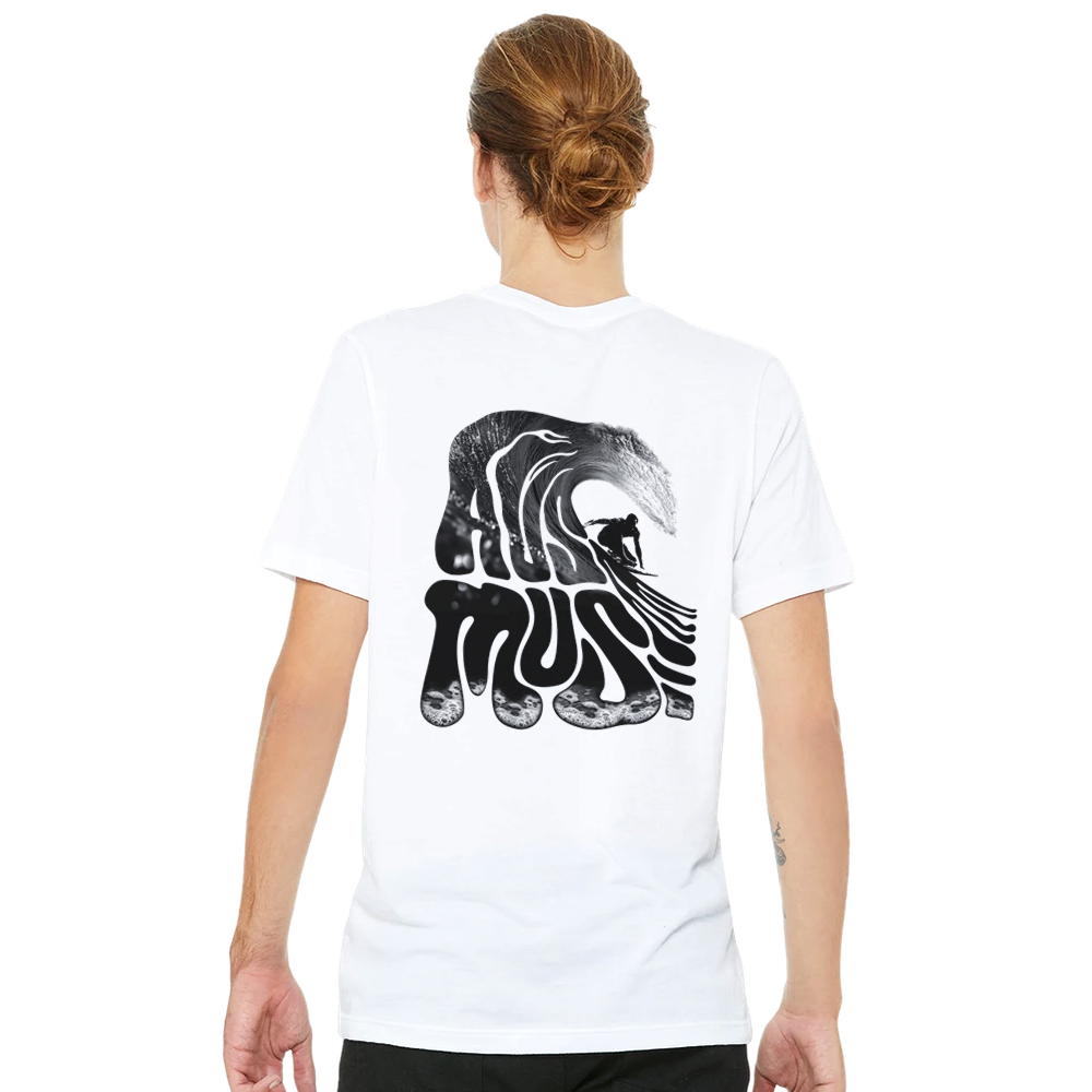 Ausmus Black Wave Tee - White