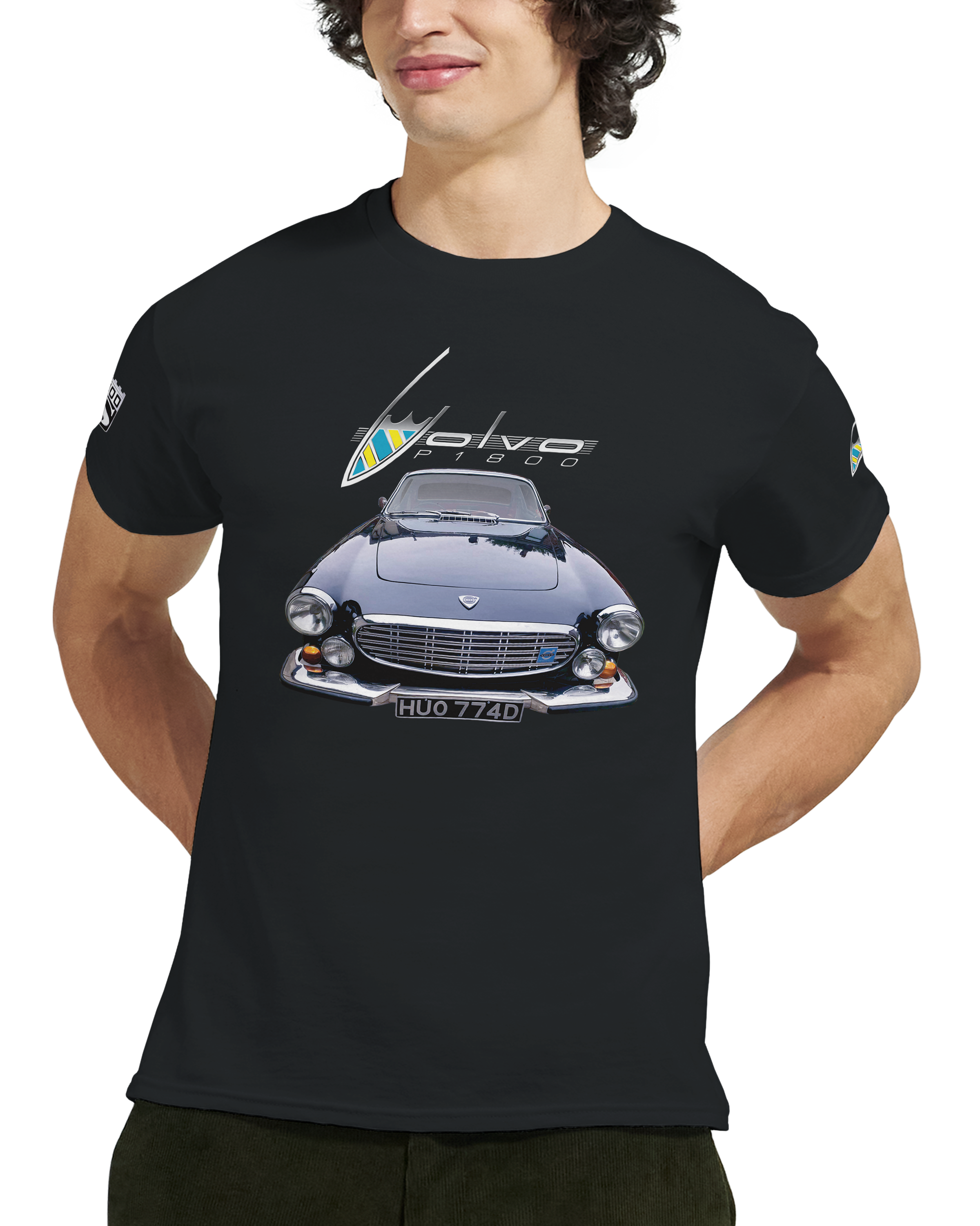 NC Volvo P1800 Black Coupe Tee - Black