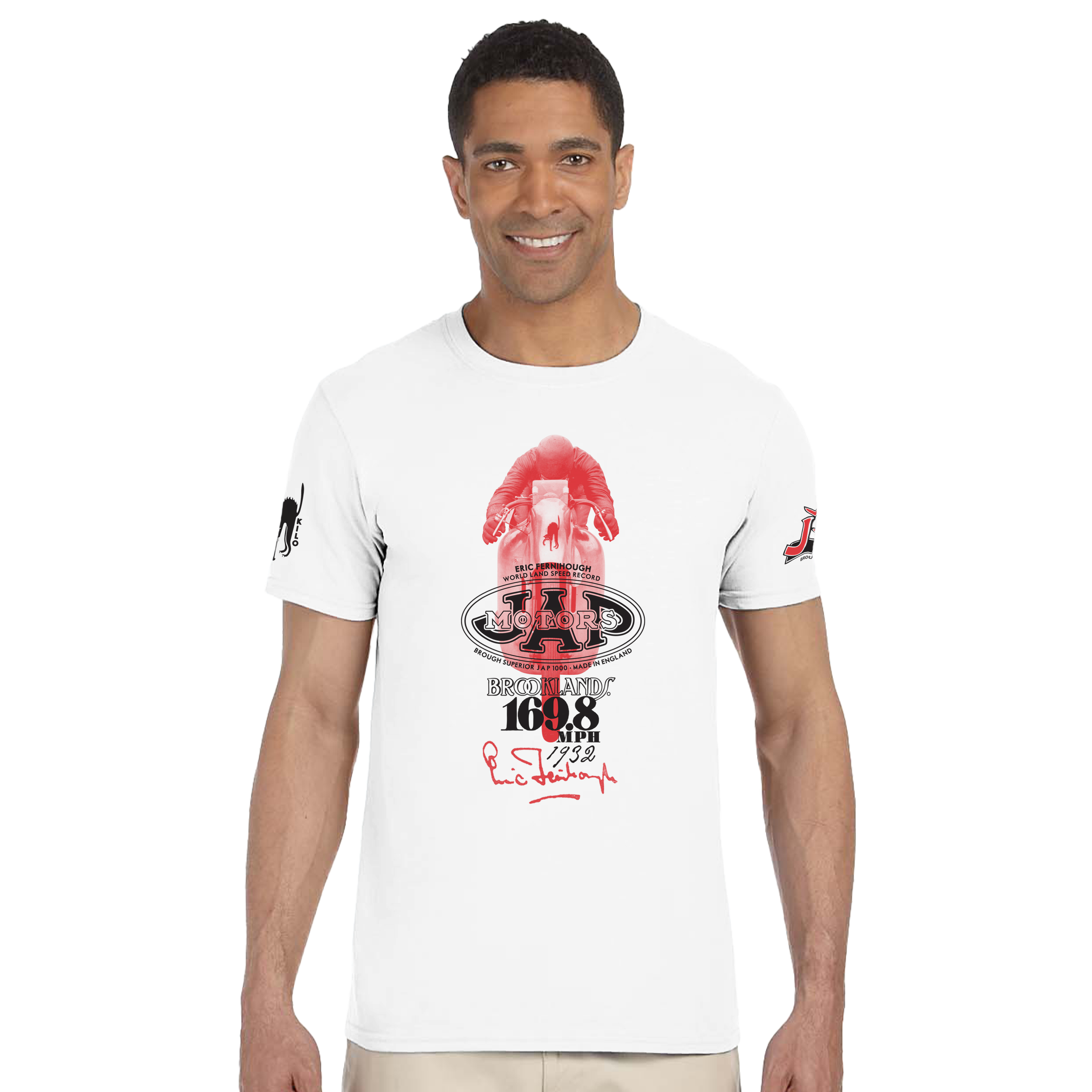 JAP Motors KILO Tee - White & Red
