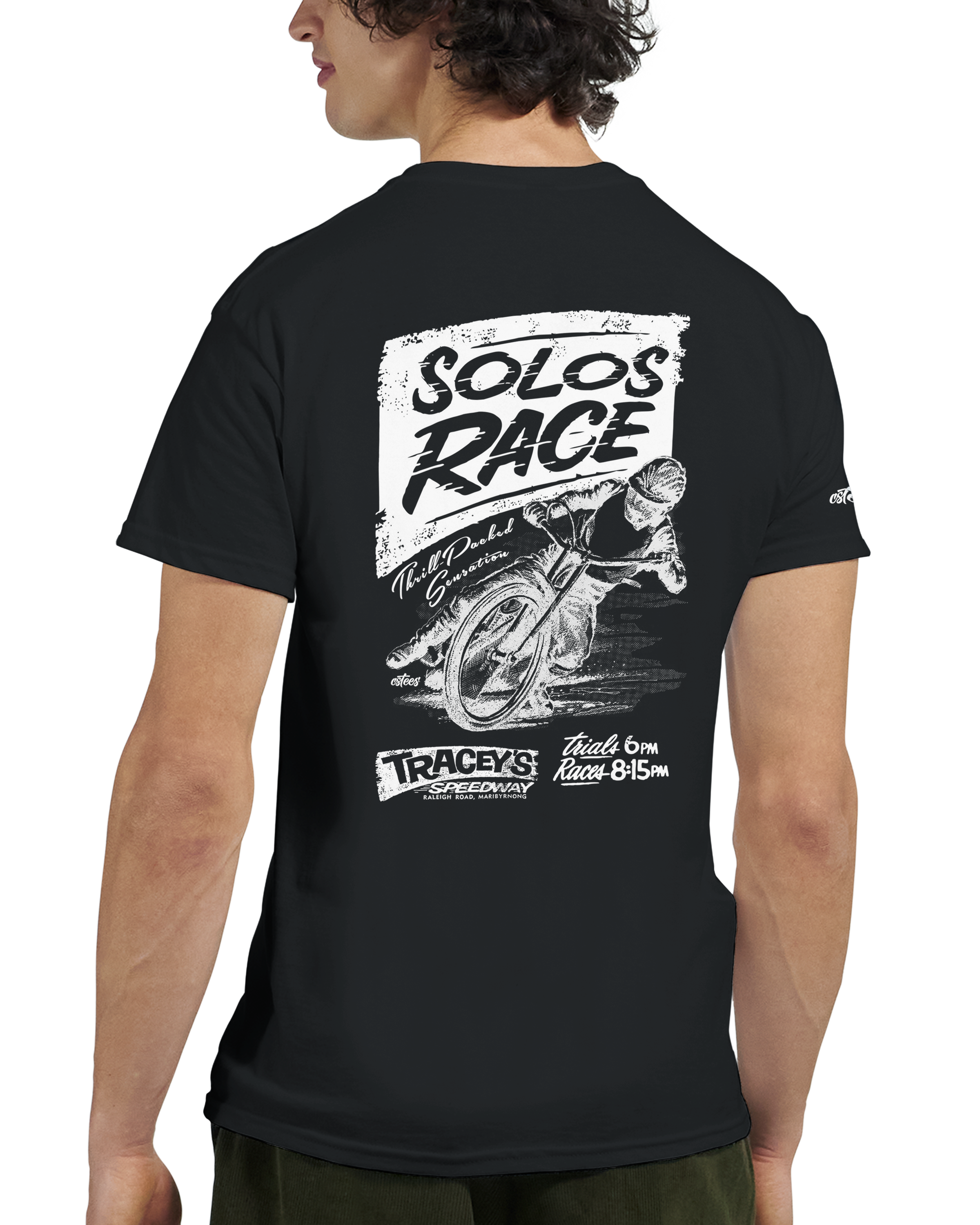 Tracey's Speedway Solos Tee - Black