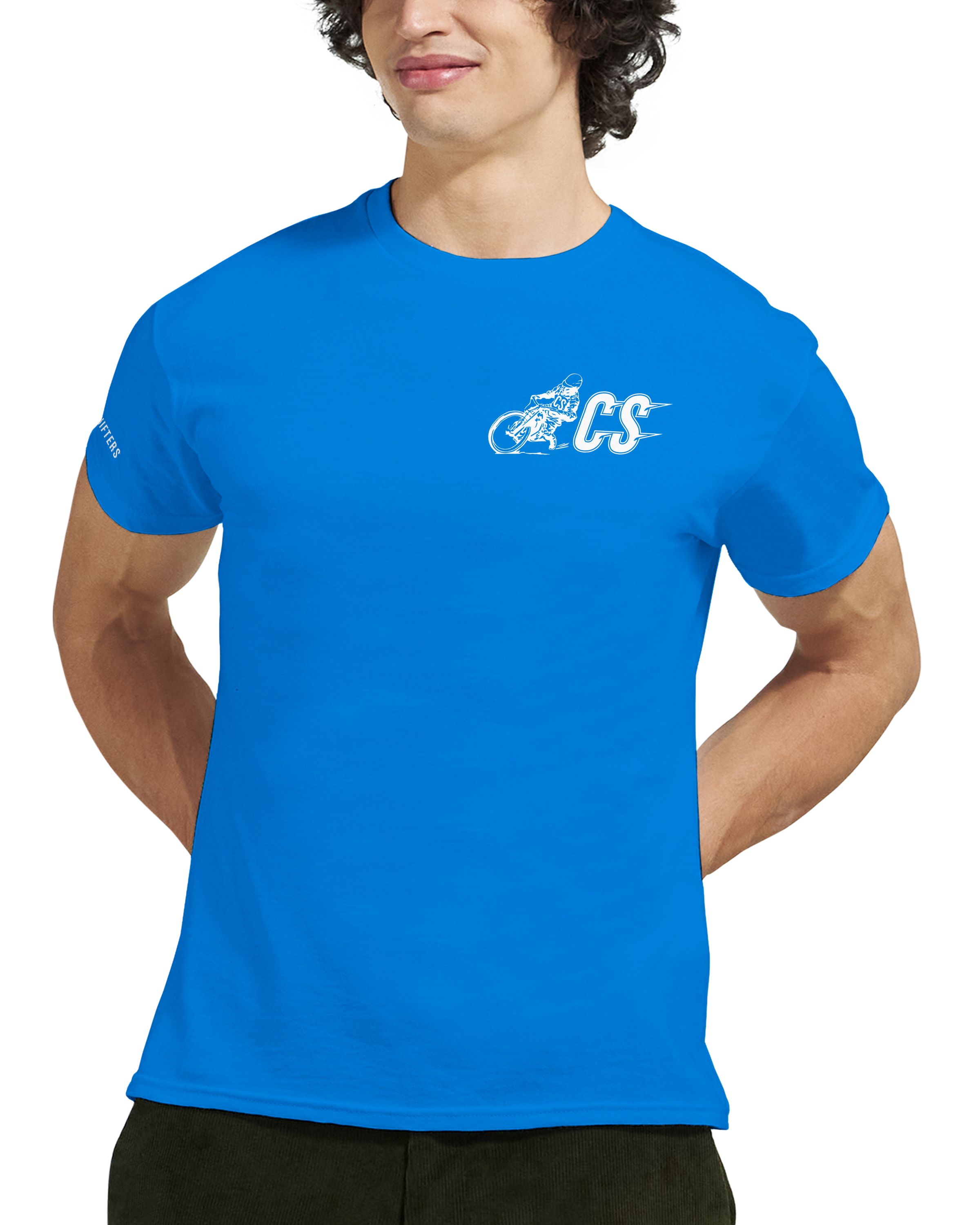 CS CinderShifters_LogoBrandTee_RoyalBlue_frontshow.png