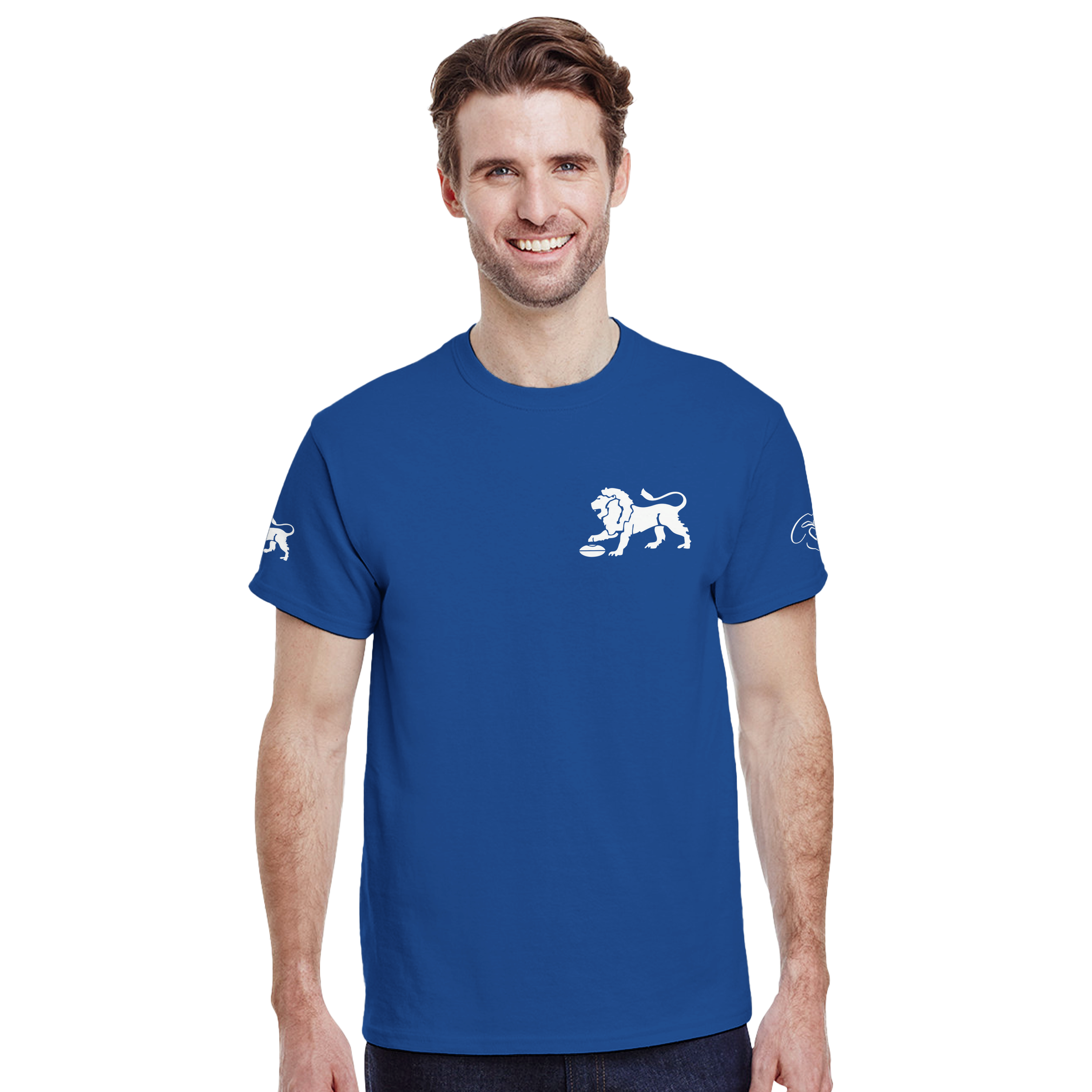 CSTees_LIONSPremiers_Tee_WHITEonRoyal_frontshow.png
