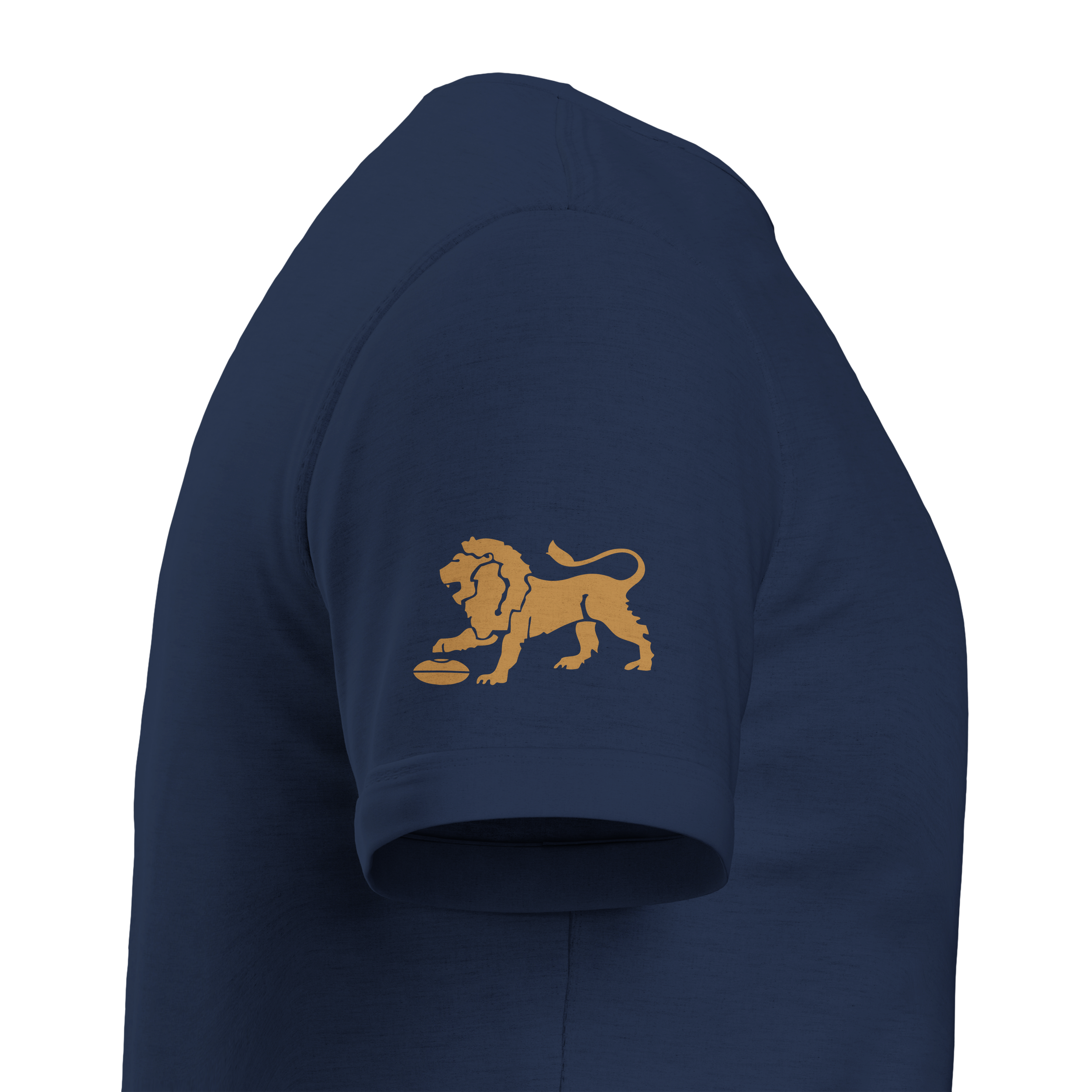 CSTees_LIONSPremiers_Tee_GOLDonNavy_sleeve-right.png