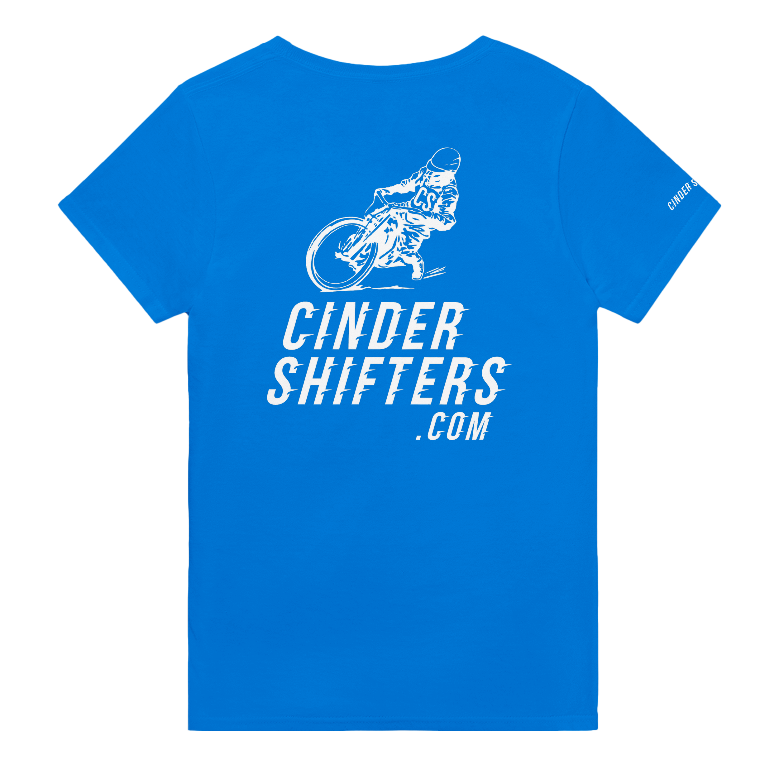 CS CinderShifters_LogoBrandTee_RoyalBlue_back.png