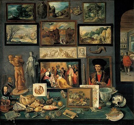 A corner of a cabinet, Frans II Francken, 1636