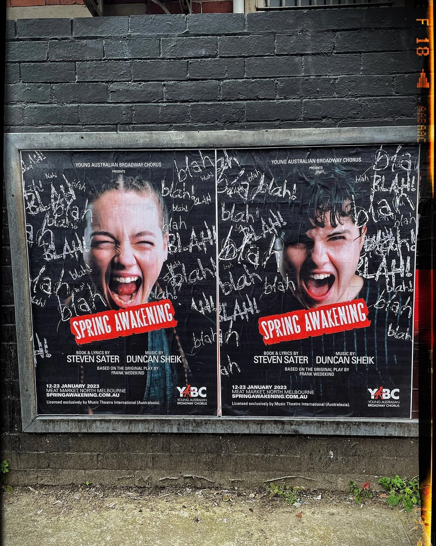 Glad to see some of my work out in the streets! @stageschoolaustralia
